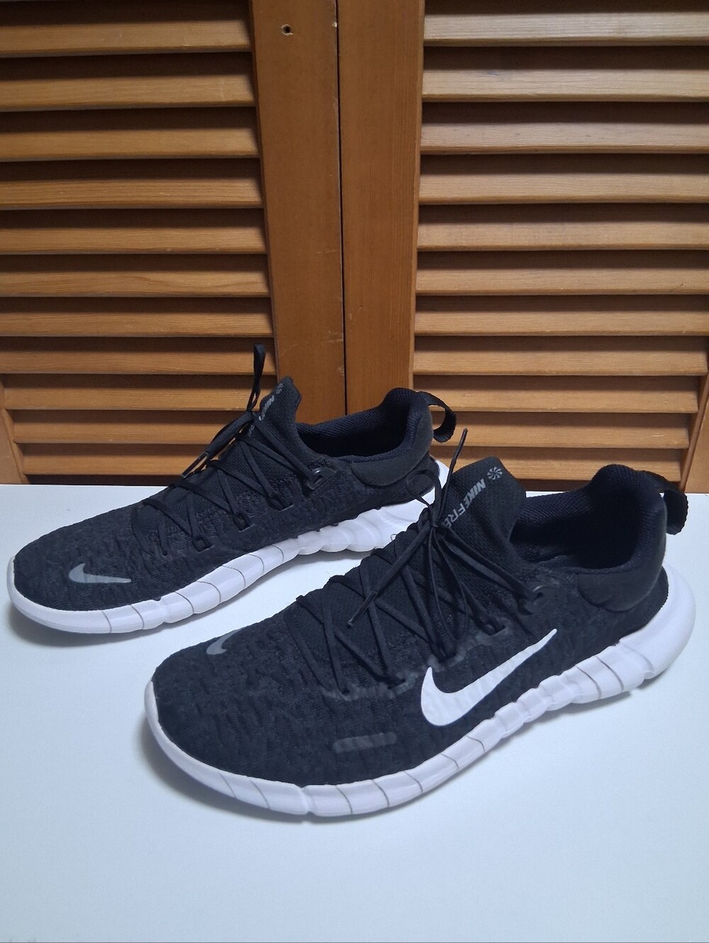 Nike Free RN 5.0 βNext Natureβ Black/White Men's Running Shoe * Size: 9